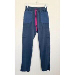 FIGS Nepal Cargo Jogger Scrub Pants Dark Harbor Medical Pockets Women's XXS 2XS